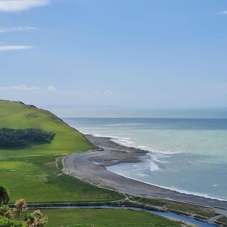 Sea Viev Static Caravan In Clarach Bay Holiday Village Aberystwyth Exterior foto